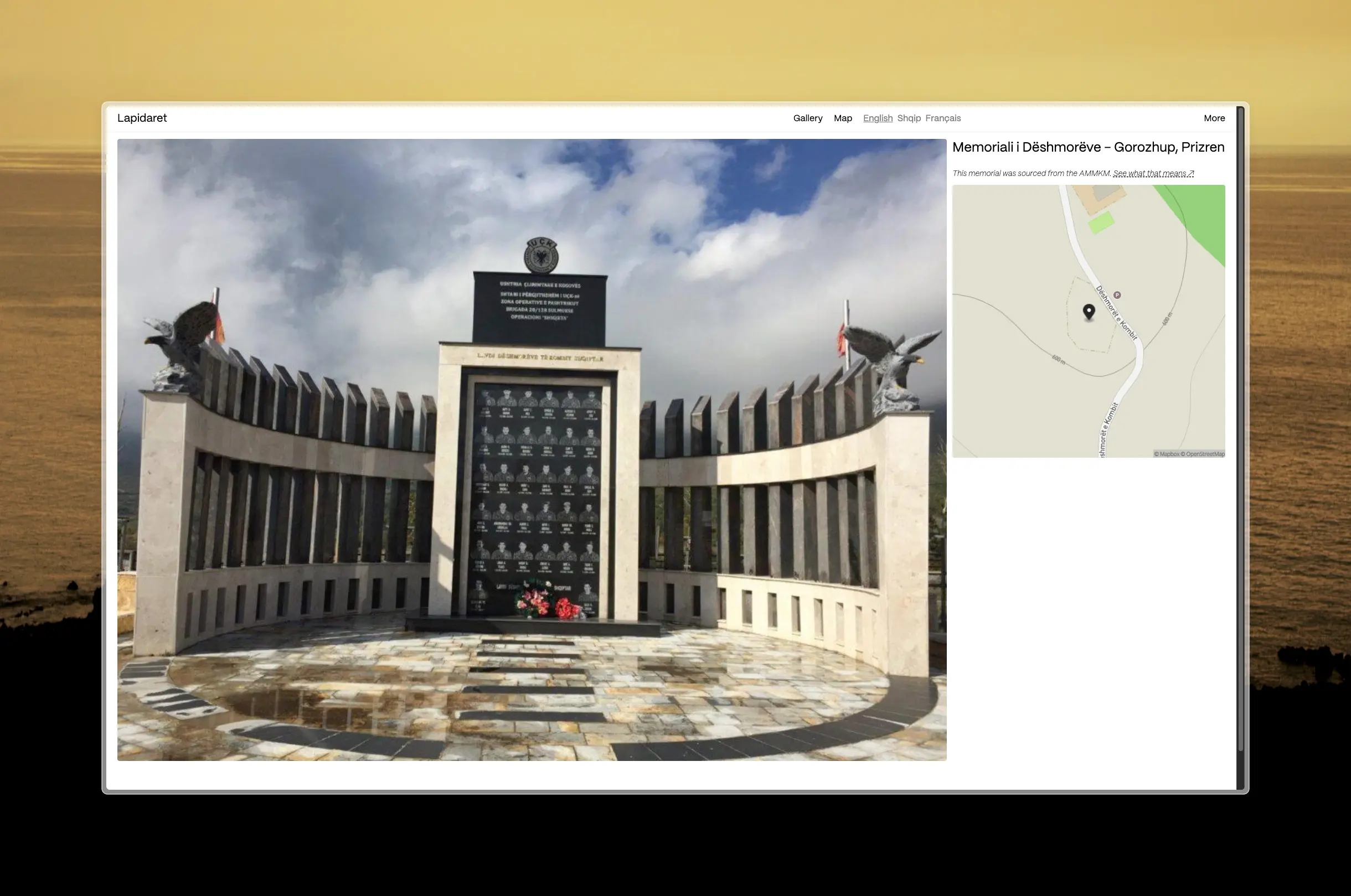 Screenshot of Lapidaret